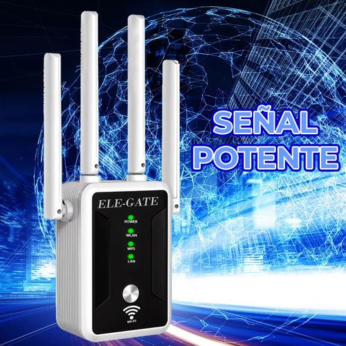 Repetidor WiFi Ele-Gate Doble Banda con Puerto Gigabit Extender Señal Color Negro Ele-Gate