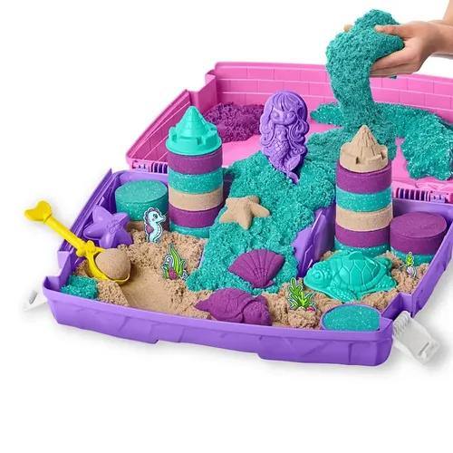 Kinetic Sand Set De Arena Cinetica Plegable Maletin Portatil Con Moldes Spin Master