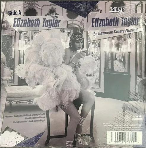 Disco De Vinilo Taylor Swift Elizabeth Taylor 7 Pulgadas Edicion Especial