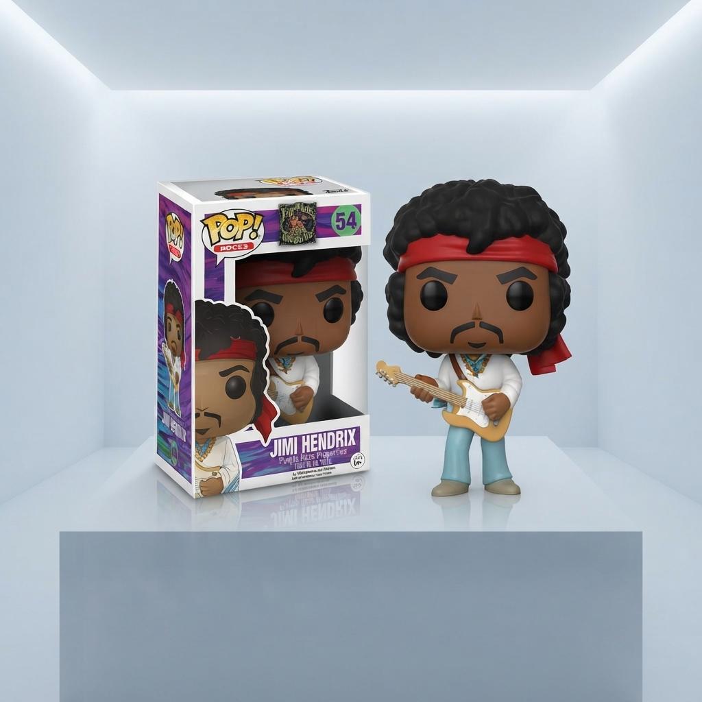 Figura Coleccionable Funko Pop! Rocks: Jimi Hendrix (Purple Haze) #54