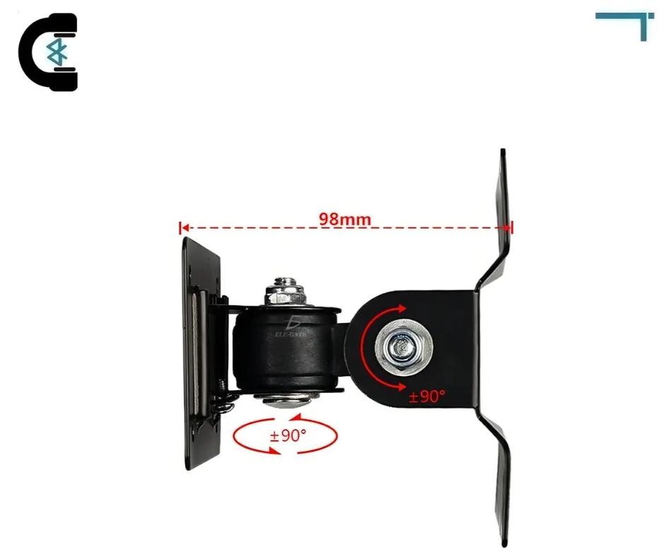 Soporte Articulado Ele-Gate para TV y Monitor de 14–24” Negro HOLD.28
