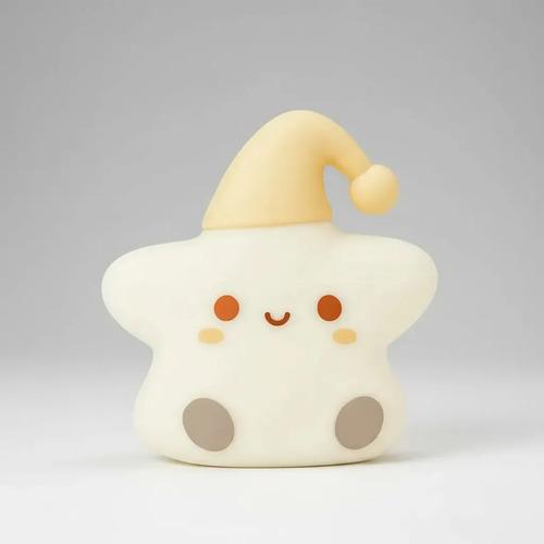Lampara De Noche Led Silicona Estrella Kawaii Luz Veladora