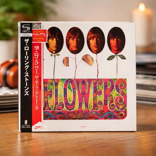 The Rolling Stones Flowers CD Japonés Mini LP SHM-CD Con Obi