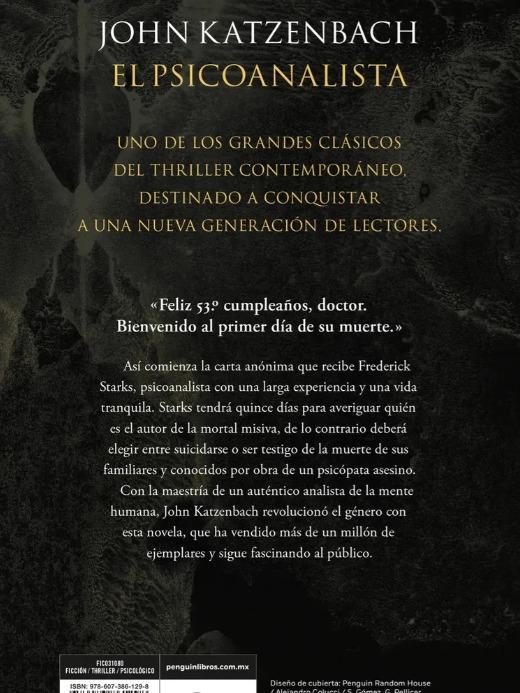El psicoanalista - Katzenbach, John - Ediciones B - Tapa Dura