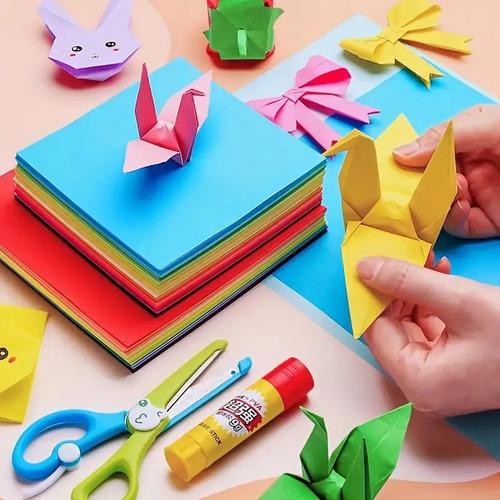 100 Hojas De Colores A4 75g Para Origami Manualidades Carta