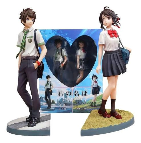 Figuras Pareja Your Name Kimi No Na Wa Taki Y Mitsuha 22cm