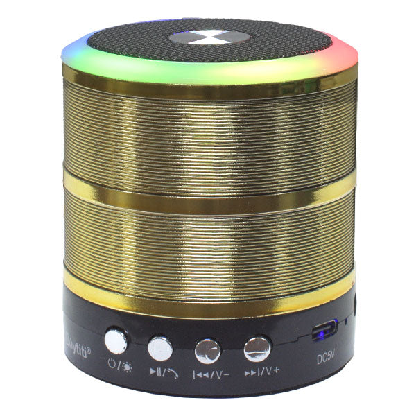 Bocina Bluetooth Portátil con Luz LED RGB 360° foto 1