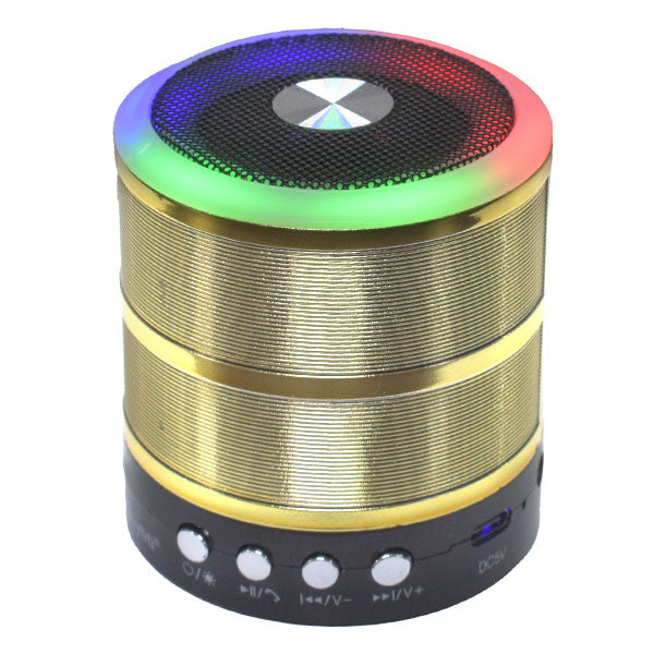 Bocina Bluetooth Portátil con Luz LED RGB 360° foto 2