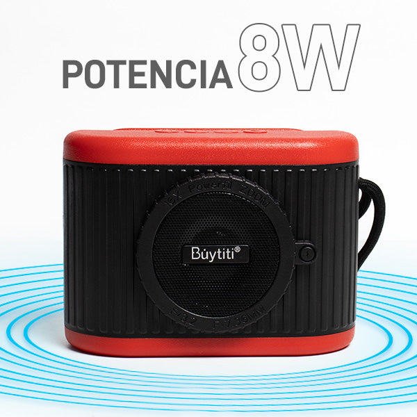 Mini Bocina Bluetooth con Diseño de Cámara foto 2