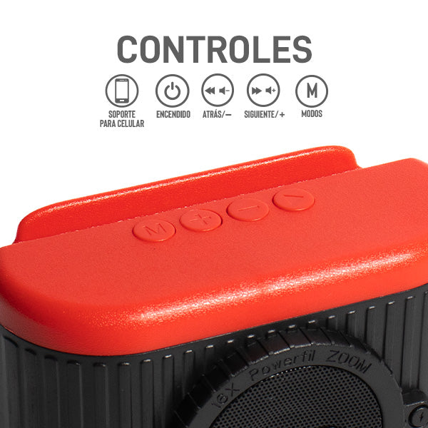 Mini Bocina Bluetooth con Diseño de Cámara foto 3
