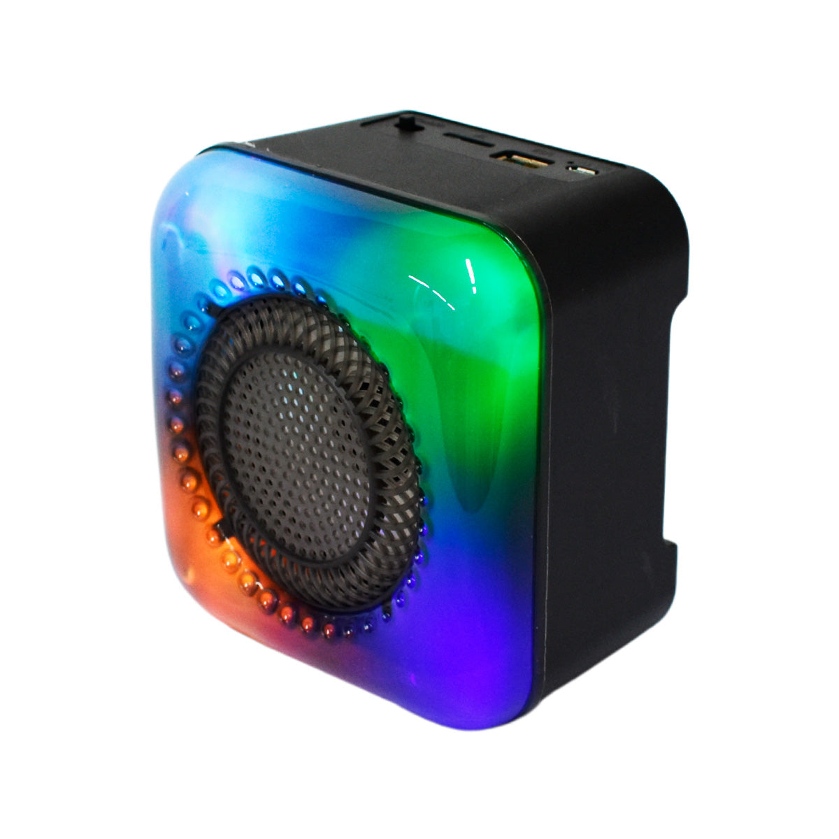 Bocina Bluetooth Portátil 3″ Luz RGB tipo Flama foto 2