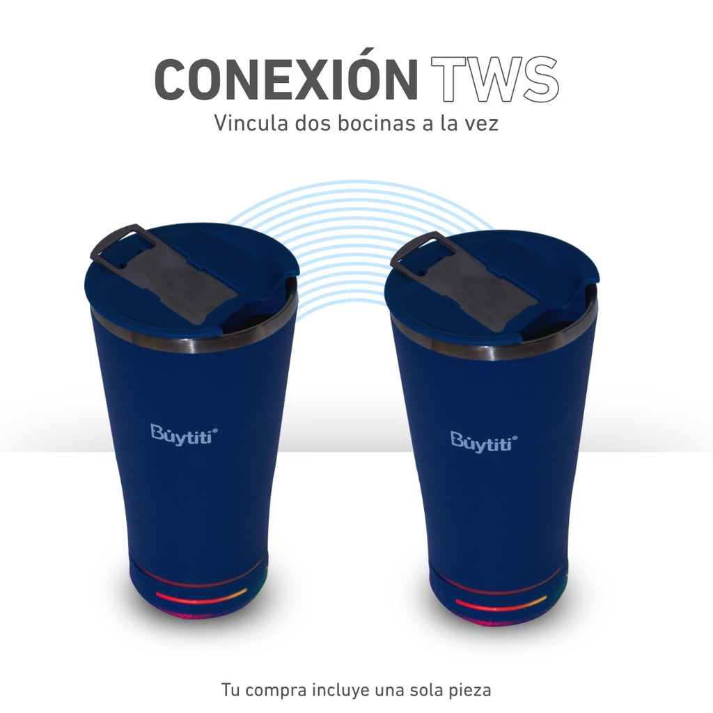 Vaso Termo de 437ml con Altavoz Bluetooth 2