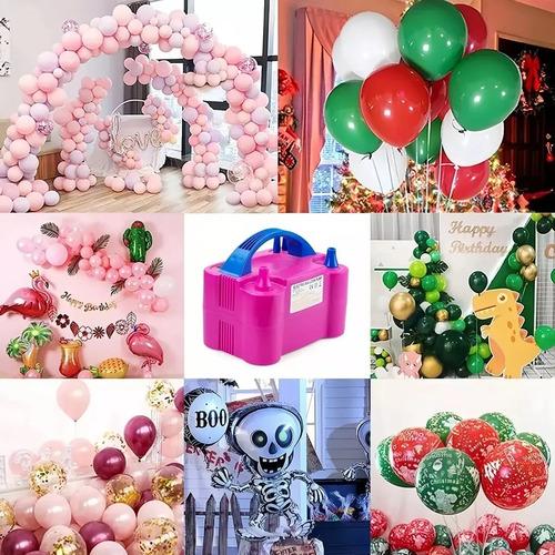 Bomba Eléctrica Inflar Globos Casa De Fiesta XR668 Doble Boquilla