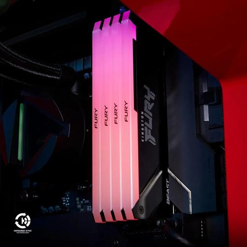Memoria Ram Kingston Fury Beast Rgb Ddr4 16gb 3200 Mt/s