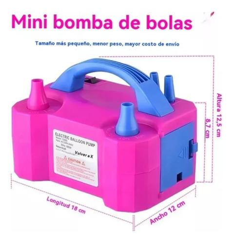Bomba Eléctrica Inflar Globos Casa De Fiesta XR668 Doble Boquilla