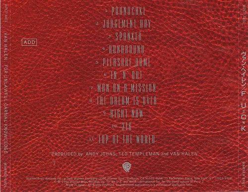 Van Halen For Unlawful Carnal Knowledge Cd Japan Obi Strip