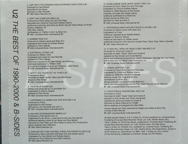 Cd Lo Mejor De U2 ( The Best Of 1990 - 2000 ) Doble