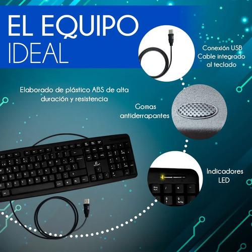 Teclado USB Ele-Gate TC01 105 Teclas QWERTY Negro Español Buena Calidad