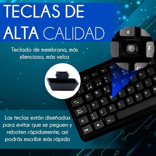 Teclado USB Ele-Gate TC01 105 Teclas QWERTY Negro Español Buena Calidad