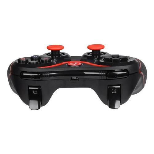 Control para Juegos joystick inalámbrico Ergonomico Bluetooth Multiplataforma Android/ios Color Negro Rojo Ele-Gate Facil de Usar