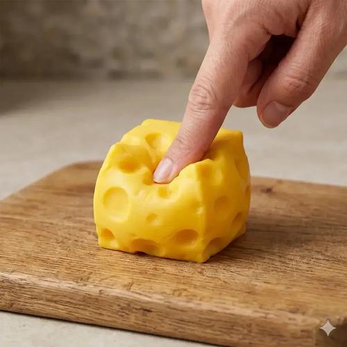 Squishy De Queso Cheese Antiestrés Amarillo Diversion Niños Amarillo 6cm x 6cm