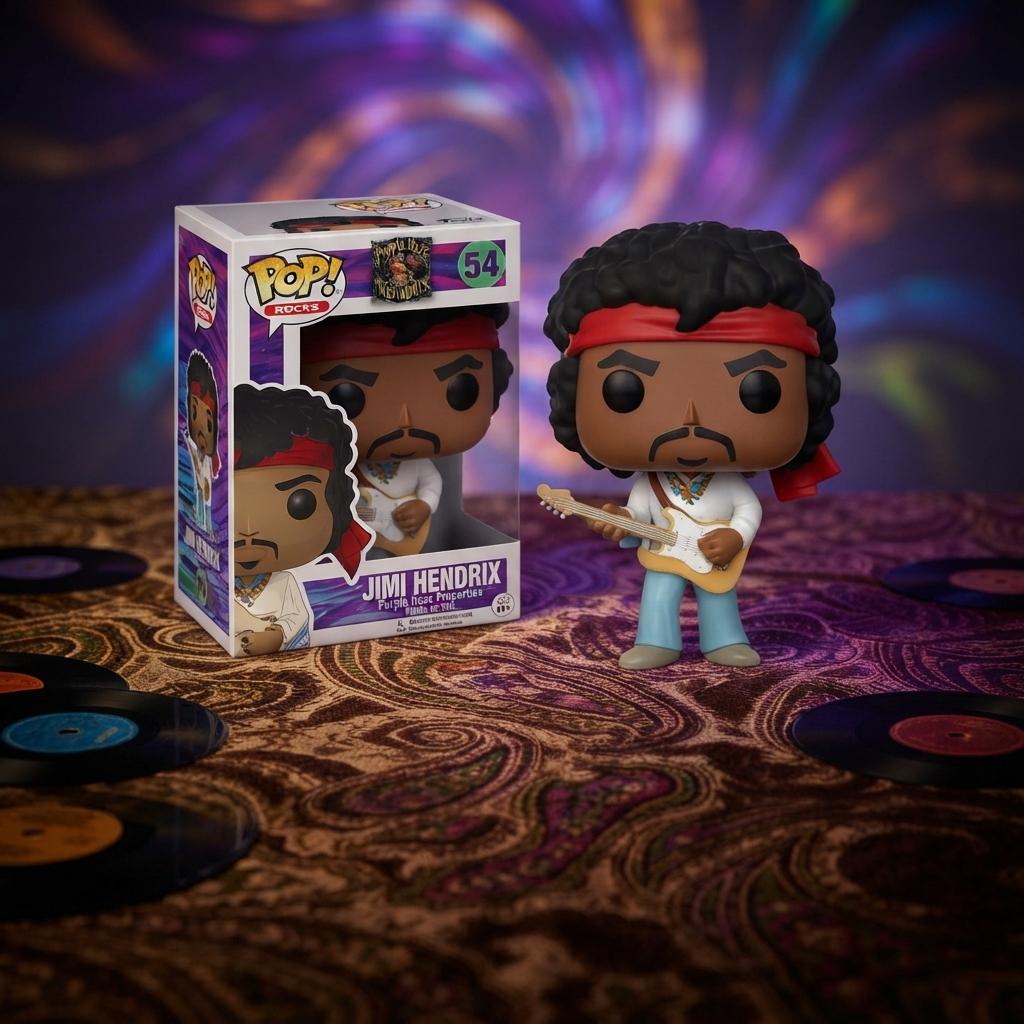 Figura Coleccionable Funko Pop! Rocks: Jimi Hendrix (Purple Haze) #54