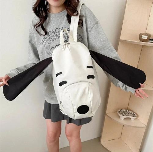 Mochila Snoopy Rostro Perro Mejor Amigo Divertido Clásico 37cm