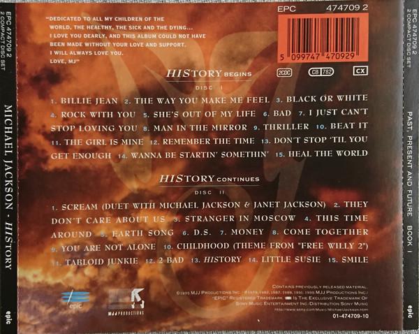 Disco Compacto 2 CD Michael Jackson HIStory Book I Edicion Doble Album