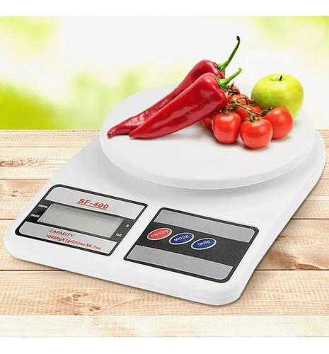 Báscula de cocina con pantalla digital, medidas prácticas de 10 kg