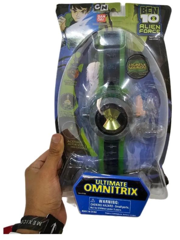 Reloj de Juguete Ben 10 Alien Force Omnitrix Verde con Luces