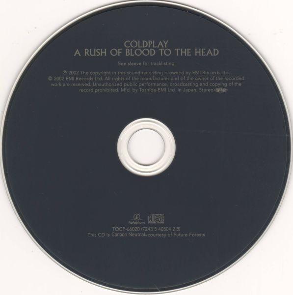 Disco Compacto CD Coldplay A Rush Of Blood To The Head Japon OBI Strip