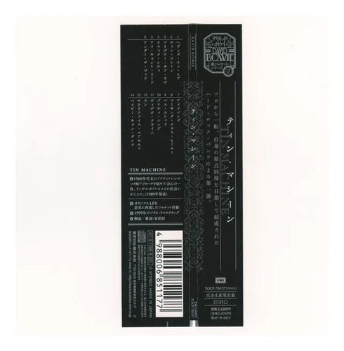 Cd Tin Machine David Bowie Edicion Limitada Japon Obi