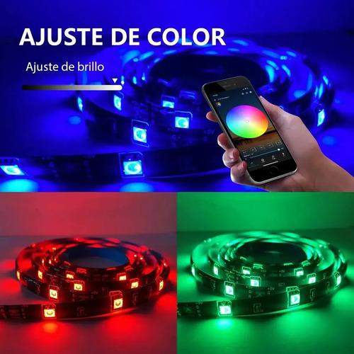 Tira Led 5050 Bluetooth Rgb, 2m/ 6.5ft Tiras De Luces Led Rgb