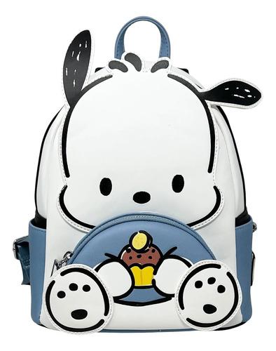 Mini Mochila Azul Acero Personaje Perrito Kawaii Colección