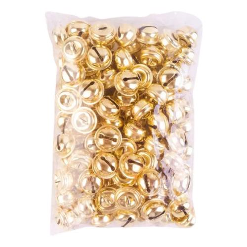 100 Cascabeles Dorado 20 Mm Manualidades Decoración Selanusa