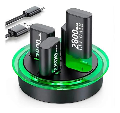 Cargador Para Control Xbox Series X S One Con 4 Baterias Recargables