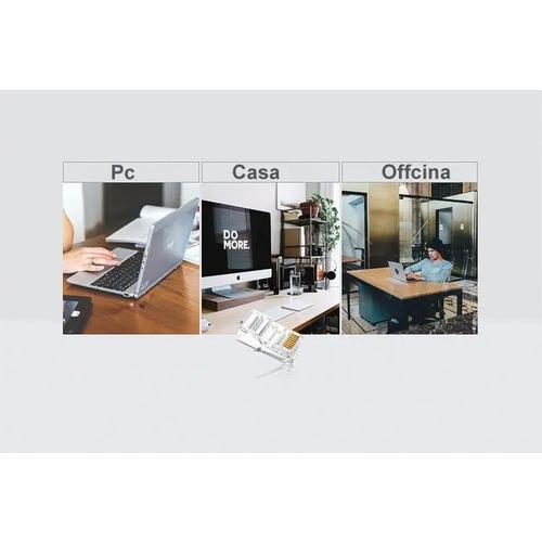 Conectores Plug Cirstal 100pz Compatibles Cat 5e Ele-gate