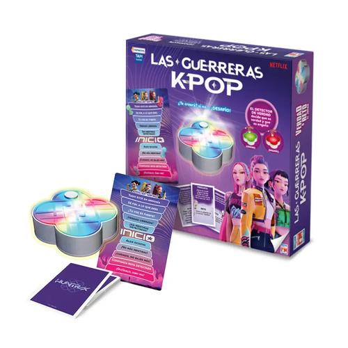 Juego de Mesa Las Guerreras K-Pop Demon Hunters Verdad o Reto Electrónico con Cartas y Dispositivo de Luz
