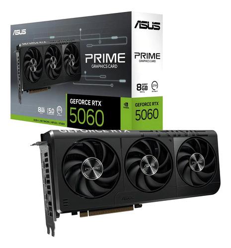 Tarjeta de Video ASUS PRIME Nvidia GeForce RTX 5060 8GB GDDR7 3 Fan DLSS 4 PCI Express 5.0 IA
