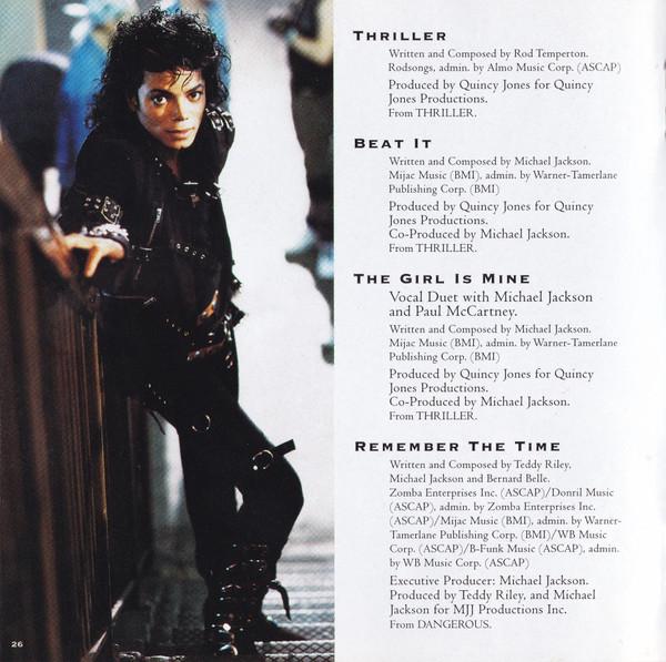 Disco Compacto 2 CD Michael Jackson HIStory Book I Edicion Doble Album