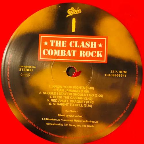 Vinyl The Clash Combat Rock Vinilo Color Rojo Lp Nuevo