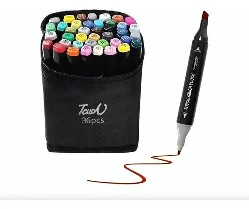 24 Plumones Marcadores Touch Doble Punta Set Dibujo Arte