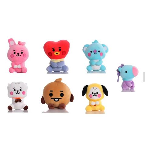 Set De 7 Peluches Bt21 Bts Kpop Coleccionables