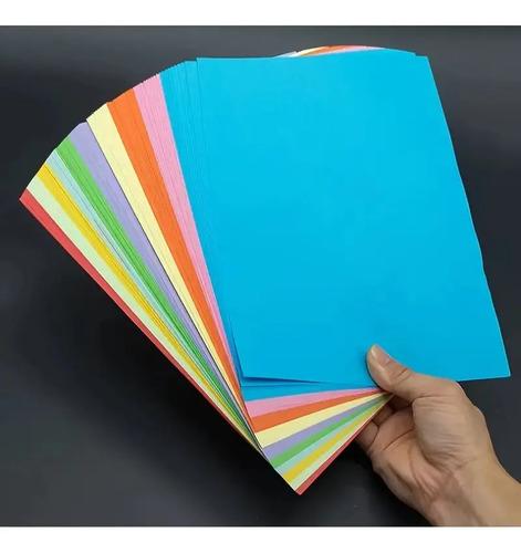 100 Hojas De Colores A4 75g Para Origami Manualidades Carta