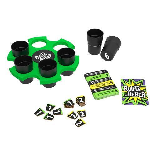 Novelty Ruleta Del Beber Juego De Mesa Para Adultos Con Retos Y Preguntas Incluye Vasos Y Tarjetas Juego Para Fiestas Y Reuniones Novelty