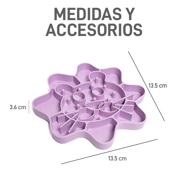 Plato Antideslizante de Alimentación Lenta para Mascotas, foto 4, modelo CW-2057
