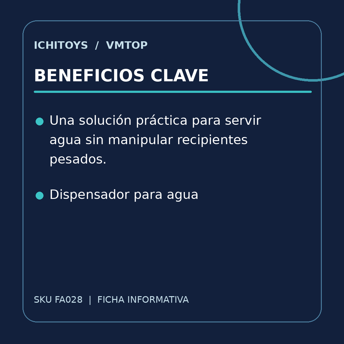 Beneficios clave de Dispensador de Agua Recargable Portátil FA028