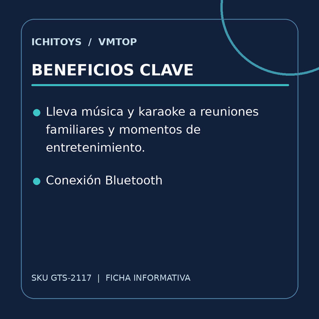 Beneficios clave de Bocina Karaoke Bluetooth 4 Pulgadas con Micrófono