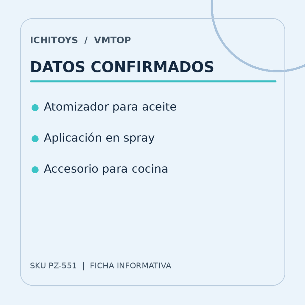 Ficha visual de Atomizador de Aceite de Cocina, parte 2