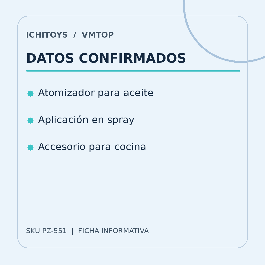 Ficha visual de Atomizador de Aceite de Cocina, parte 2
